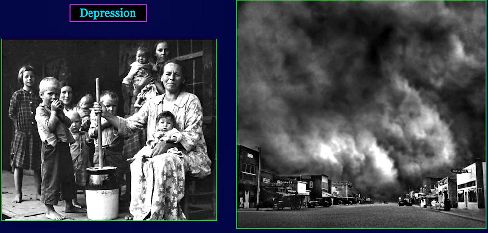 Great Depression and Dust Bowl, 1930s